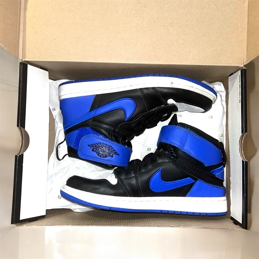 Air Jordan 1 Hi Flyease | Black/Hyper Royal-White Noir/Blanc/Royal Hyper